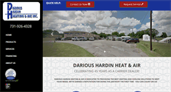 Desktop Screenshot of darioushardinheatandair.com